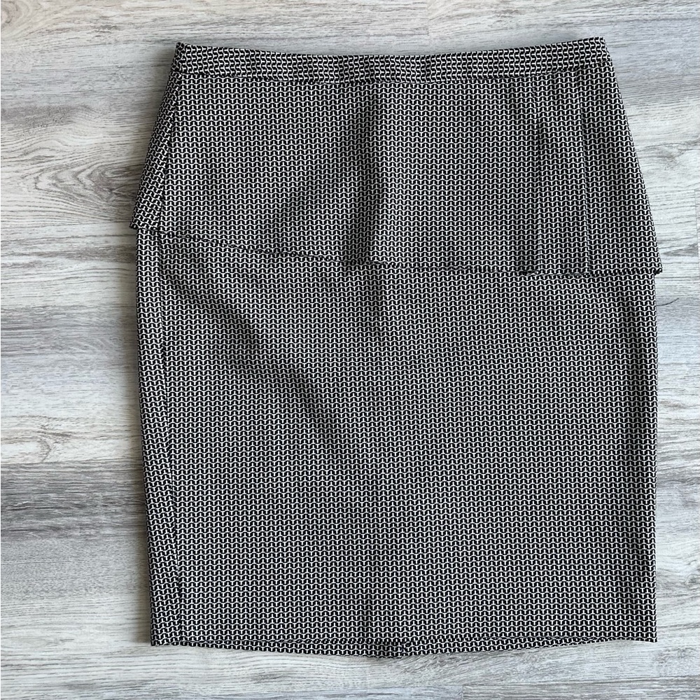 Peplum pencil skirt